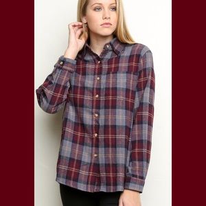 RESERVED: Brandy Melville Wylie Flannel Shirt