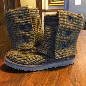 Authentic Ugg Cardy boots in golden brown