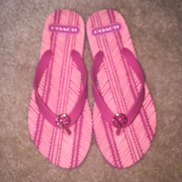 Coach flip flops