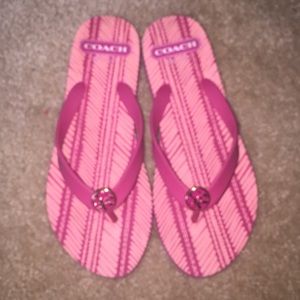 Coach flip flops