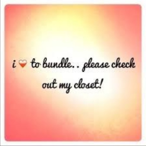 💕💕💕I give 15% discount on bundled items😘😘😘