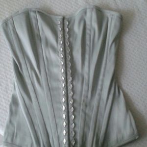 Light green corset shirt
