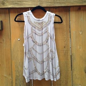Free People Beaded Top