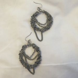 Free people chain drop earrings
