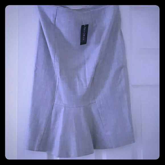 Brand new light gray pencil skirt