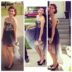 Black and silver dress