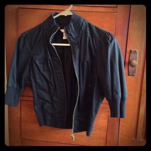 Black 1/4 sleeve jacket