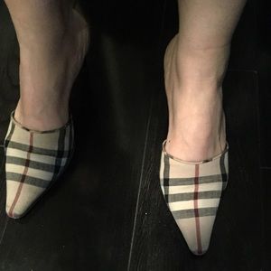 SOLD Size 7 Slip on Burberry Shoes 100 % Authentic