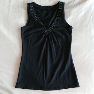 Navy Blue Tank from Express w/ Studded Neckline