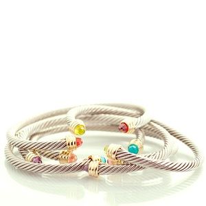 Color accent bangles