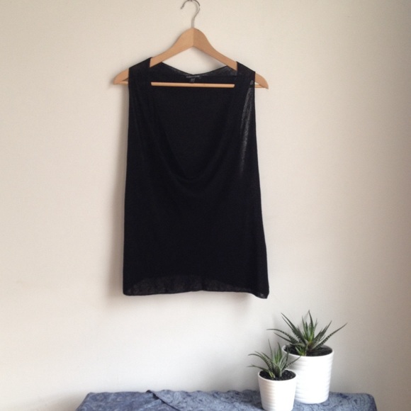 Black Linen Top
