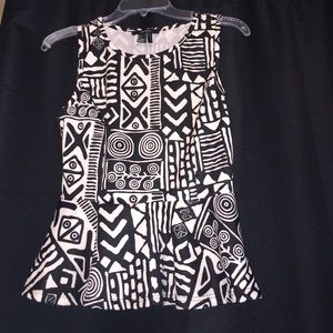 F21 tribal peplum top ❗️ALL $4 ITEMS ARE BOGO ❗️