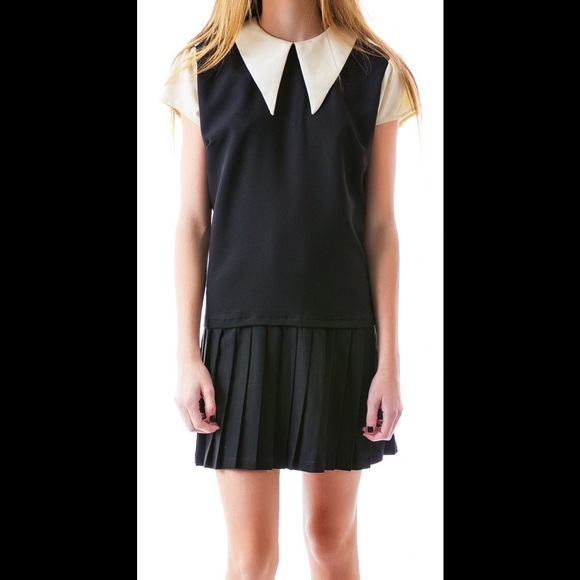 Unif collared charlotte mini dress