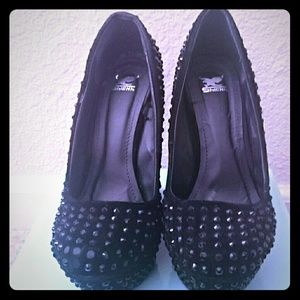 Black stud Heels