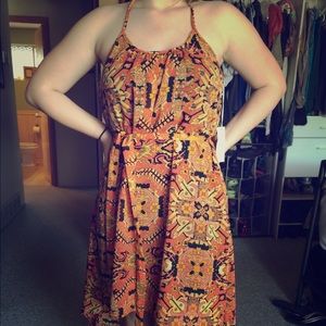 Hi/lo dress. Beautiful fall colors. NWT