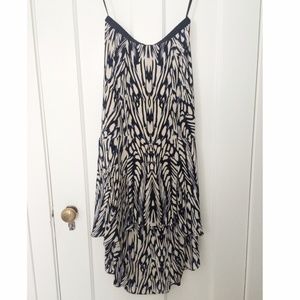 Anthropologie Hi-Low Brushstroke Skirt