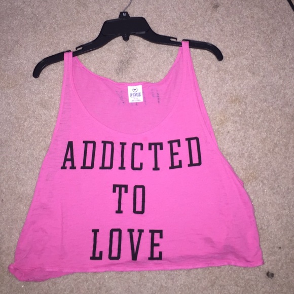 "Addicted to love" VS PINK crop top