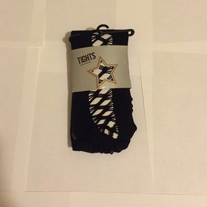 Hot Topic Black Tights with Side Detailing