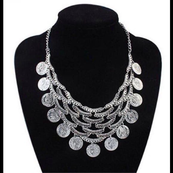 Jewelry - Bohiemian coin silver necklace