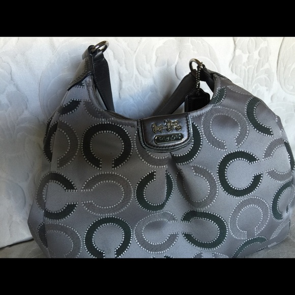 Authentic Gray Coach handbag