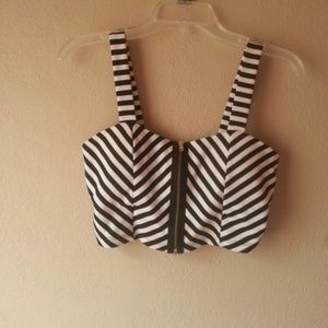 Stripe Crop Top