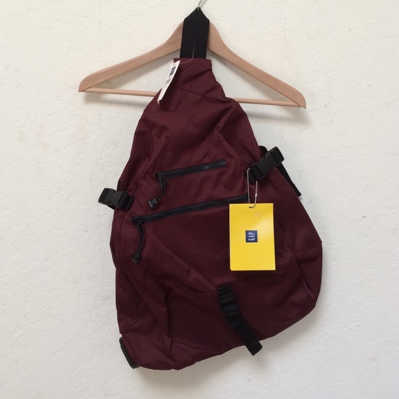 GAP Handbags - NWT Dark Red Slingback Backpack