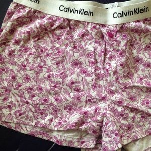 2 pairs of Calvin Klein sleeping shorts