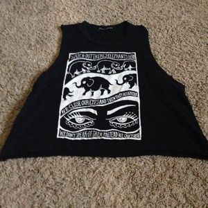 Brandy Melville elephant Crop top