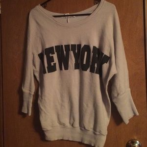 Oversized New York top