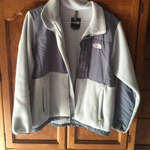 North Face Denali fleece, light blue,
