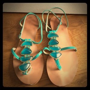 Aldo Sandals (Teal)