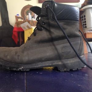 Timberland black boots women's