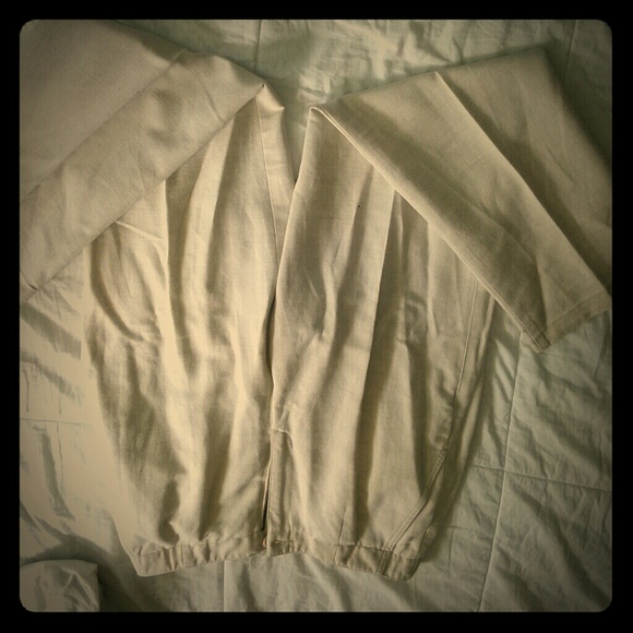 Liz Claiborne Tan Linen Pants