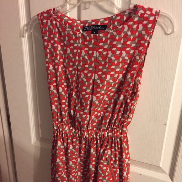 Casual comfy lightweight red dress!