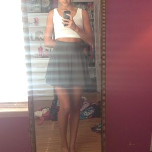 Grey skater skirt