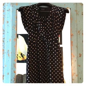 Nanette Lepore Navy Polka Dot Dress