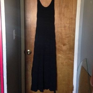 Black lace maxi dress