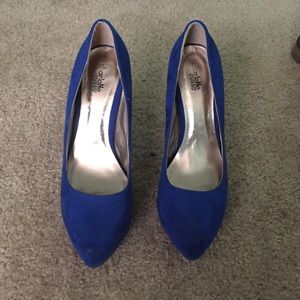 Charlotte Russe royal blue pumps
