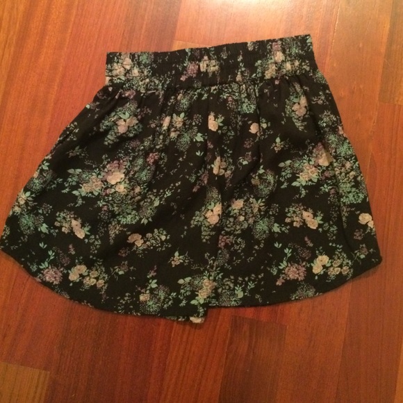 Floral skirt.