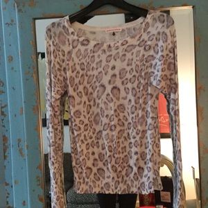 Rebecca Taylor Leopard Print Sweater