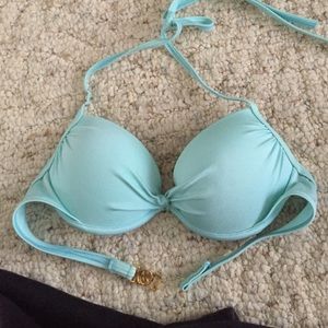 Blue bathing suit top