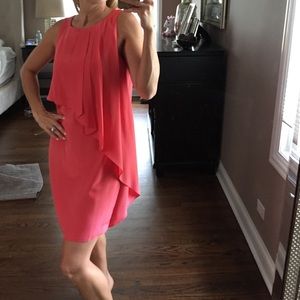 Stunning silk coral dress!