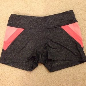 Forever21 workout shorts grey/coral/light coral