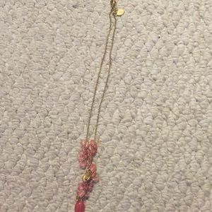 Coral colored necklace