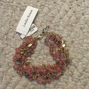 Coral colored bracelet