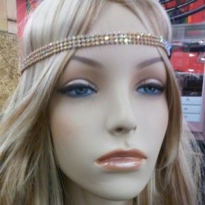 Gold Rhinestone Hair jewerly