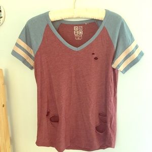 PacSun shredded v-neck