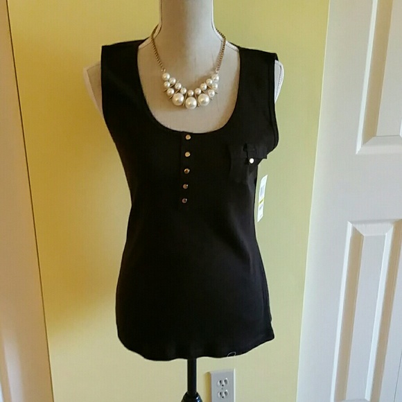 Karen Scott Brown tank SZ M