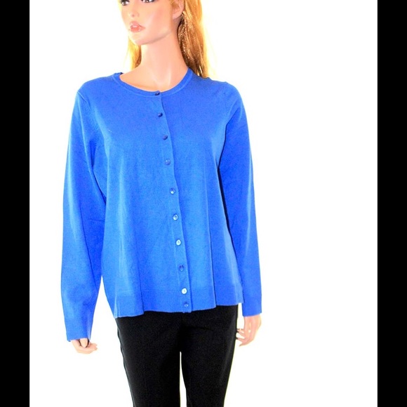 Charter Club Sweaters - Charter Club Woman blue cardigan