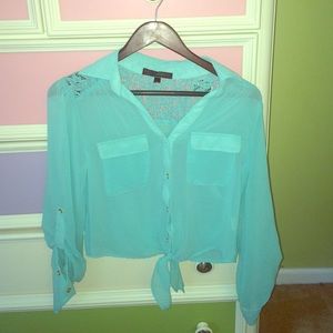 Cute bright blue shirt (Never Worn!)
